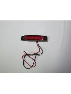 Lampa laterala 6 LED-uri 12v 1451 Lumina Rosie (1451) - Electronice