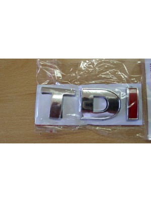 Emblema TDI cu una sau doua litere Rosii